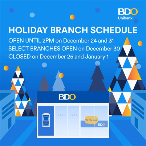 bdo schedule visit
